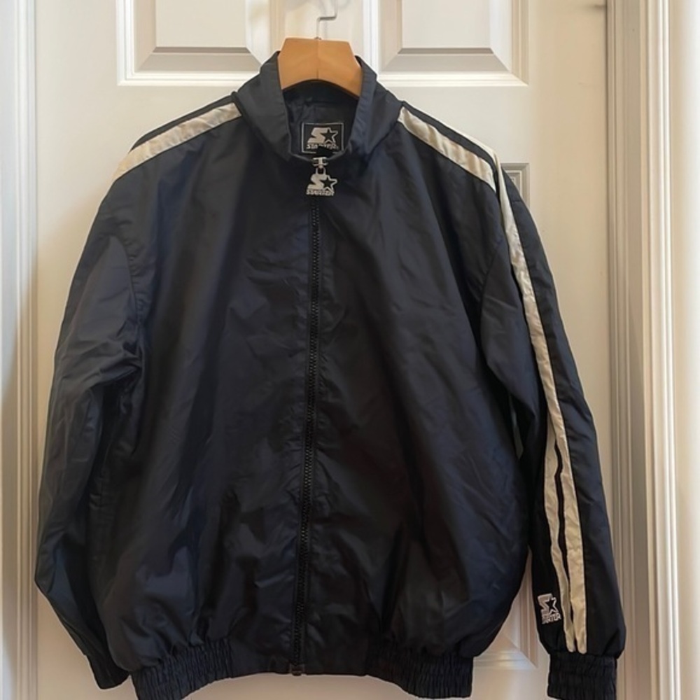 Starter jacket Black and cream, nylon